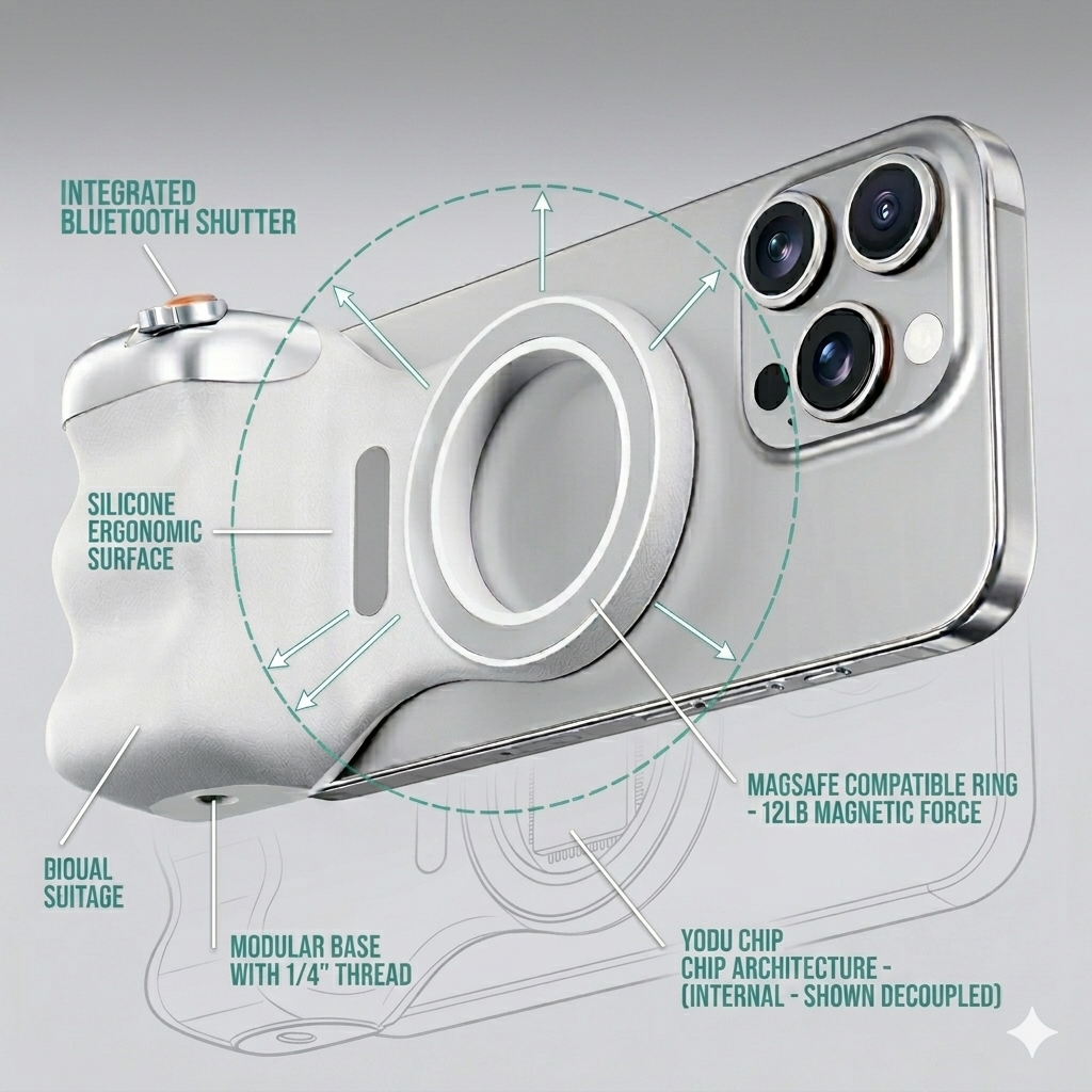 YODU Fun Shot Magnetic Phone Camera Grip